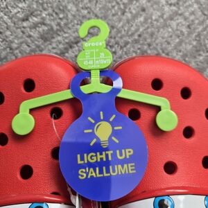 CROCS Red Light-Up Men's Shoes
